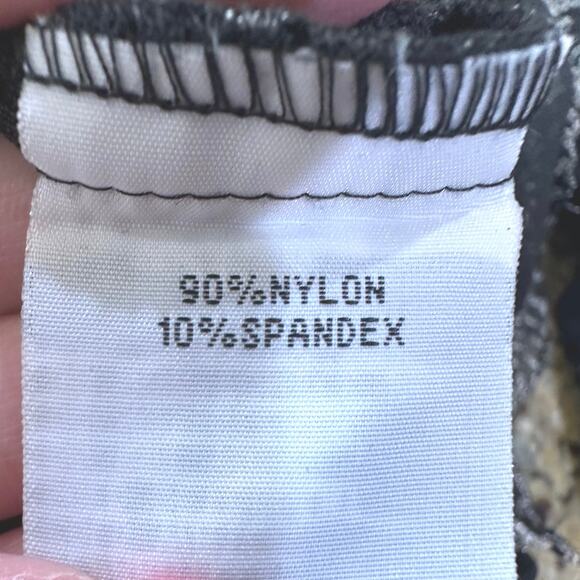 NWT Hugging Kisses Black Mesh Lace Embellished Top SZ XL Whimsigoth Gothic Glam - Picture 12 of 16